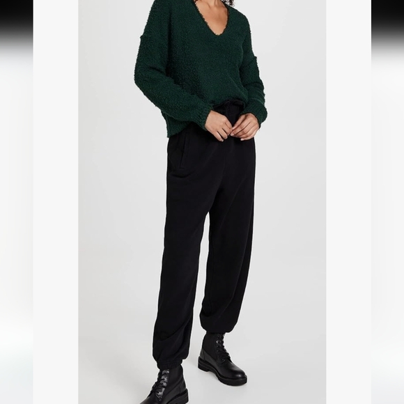 Free People Theo V Neck Sweater Sz.S NWT Green - Picture 5 of 11